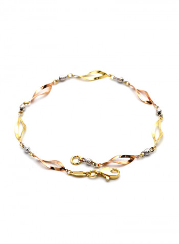 18k Gold Twisted Bracelet