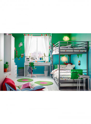 Single Bunk Bed With Mattress Silver