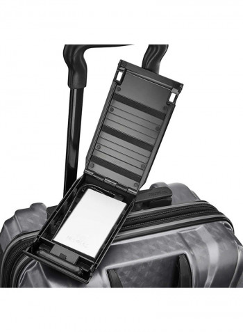 2-Piece Fender Hardside Trolley Luggage Set With USB Outlet Silver