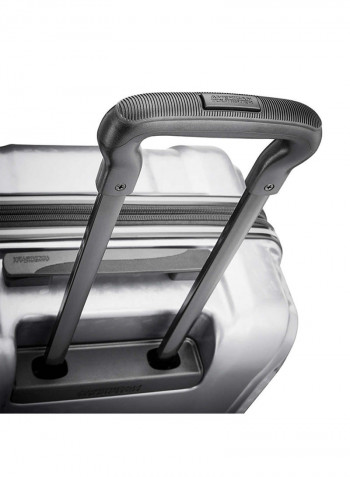 2-Piece Fender Hardside Trolley Luggage Set With USB Outlet Silver