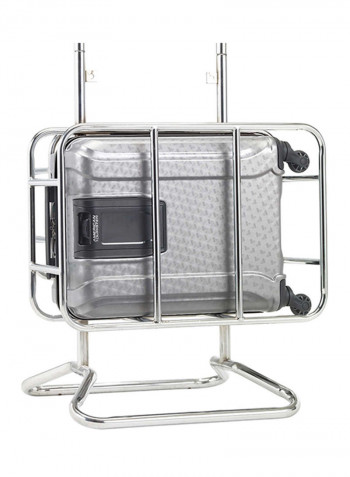 2-Piece Fender Hardside Trolley Luggage Set With USB Outlet Silver