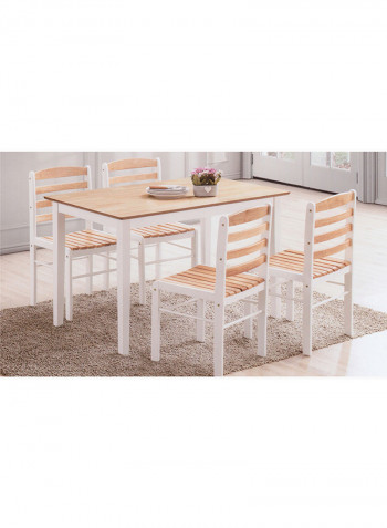 Alex 4-Seater Dining Set Multicolour