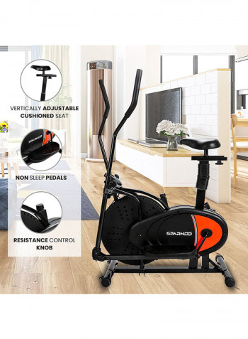 Dual Orbitrek Elliptical Cross Trainer Cum Exercise Cycle Machine For Home Gym Free Installation