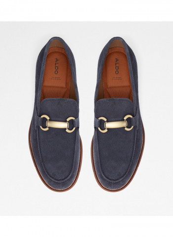 Hartheflex Embellished Strap Loafers Blue
