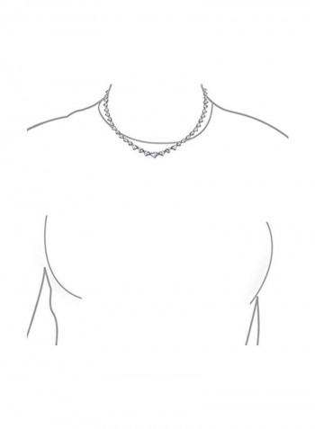 Cubic Zirconia Studded Necklace