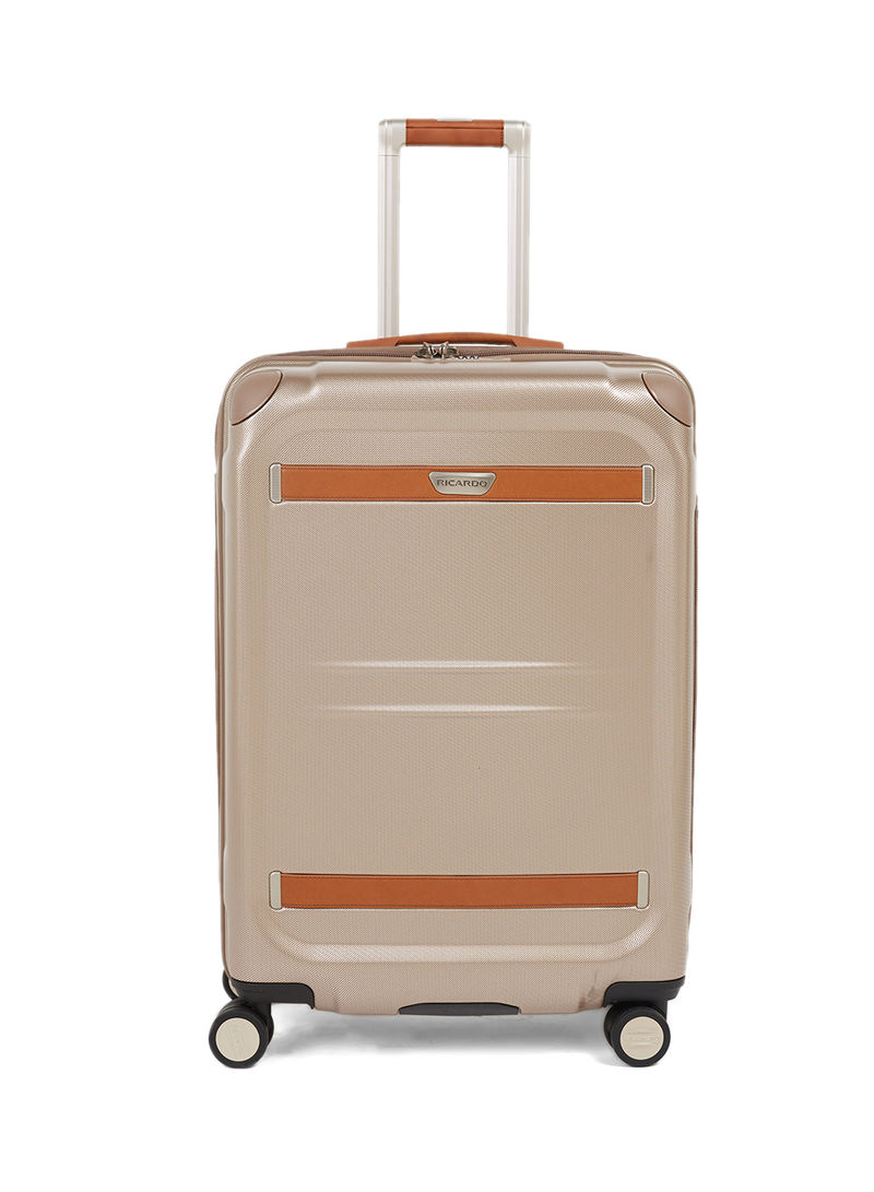 Ocean Drive Spinner Luggage Trolley 25-Inch Sandstone