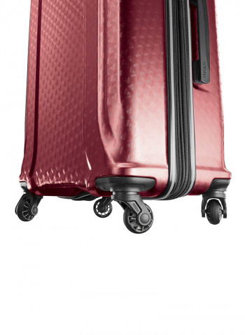 2-Piece Fender Hardside Trolley Luggage Set With USB Outlet Burgundy