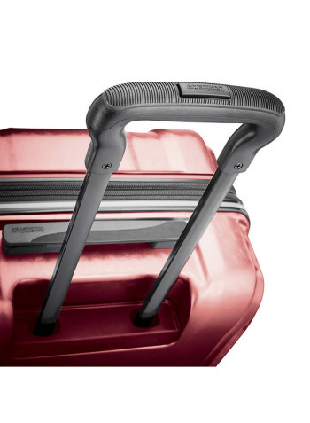 2-Piece Fender Hardside Trolley Luggage Set With USB Outlet Burgundy