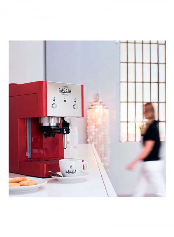 Espresso Coffee Maker RI8425/22 Red + Steel