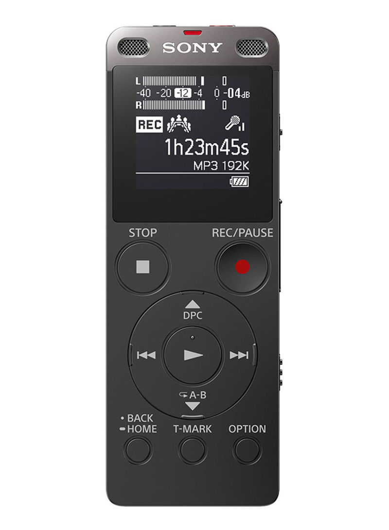 Digital Voice Recorder With Built-in USB ICDUX560FBLACK Black
