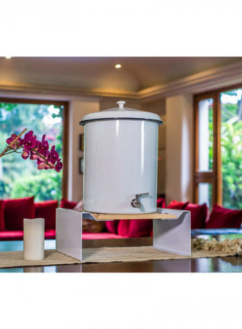 All-Natural Water Filter White/Silver