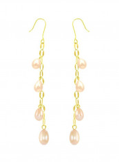 18 Karat Gold Pearl Drop Earrings