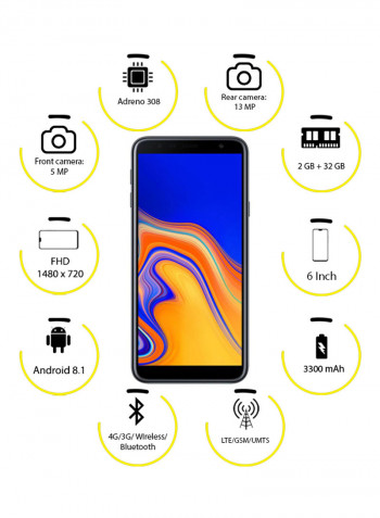 Galaxy J4 Plus Dual SIM Black 32GB 2GB RAM 4G LTE