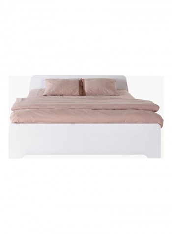 Queen Size Bed White 150 x 200cm