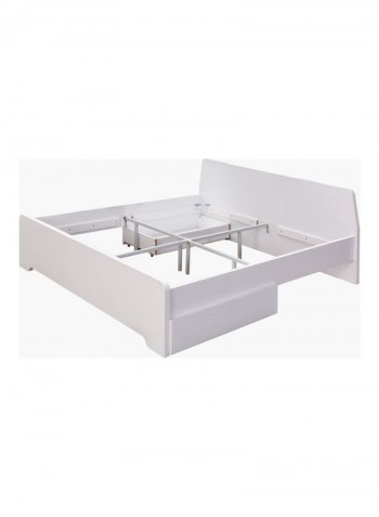 Queen Size Bed White 150 x 200cm