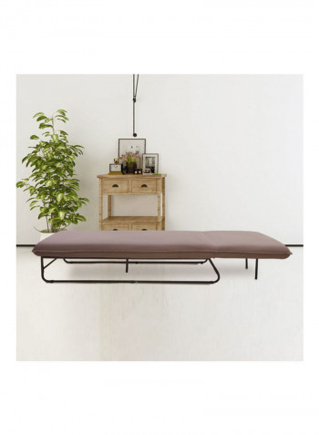Coronel Chaise Lounge Brown 78 x 76 x 178cm