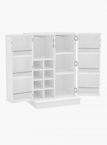 Tokyo Bar Cabinet White 60x90x47.5centimeter