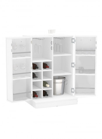 Tokyo Bar Cabinet White 60x90x47.5centimeter