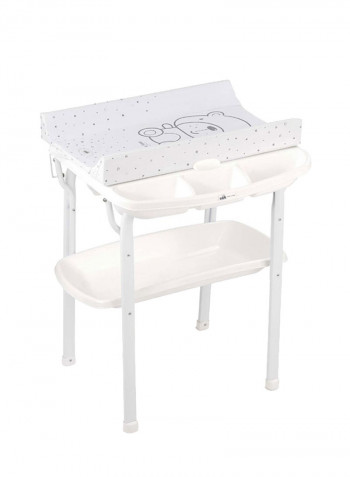 Aqua Changing Mat And Bath Tub - Teddy Grey