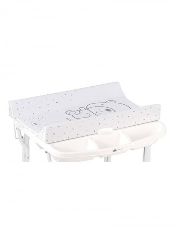 Aqua Changing Mat And Bath Tub - Teddy Grey