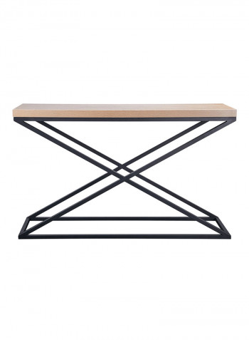 Caruzel Rectangular Sofa Table Brown/Black