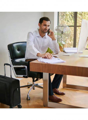 Business 300 4-Wheel Luggage Trolley أسود