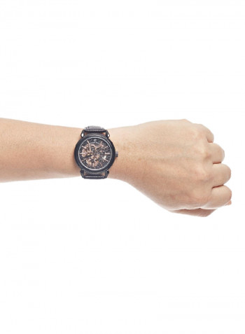 Men's Leather Analog Watch LA1717BB