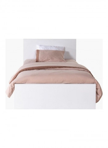 Twin Bed White 120 x 200cm