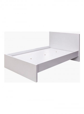 Twin Bed White 120 x 200cm