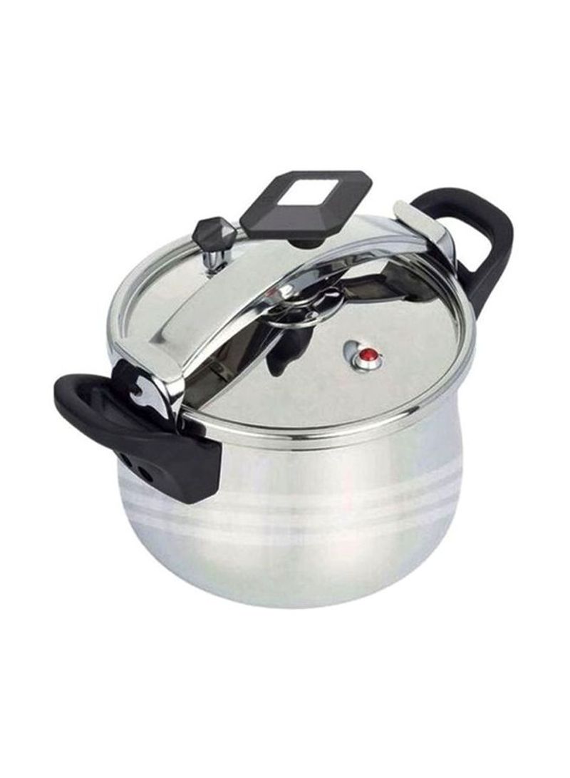 Stainless Steel Pressure Cooker Silver/Black 40L