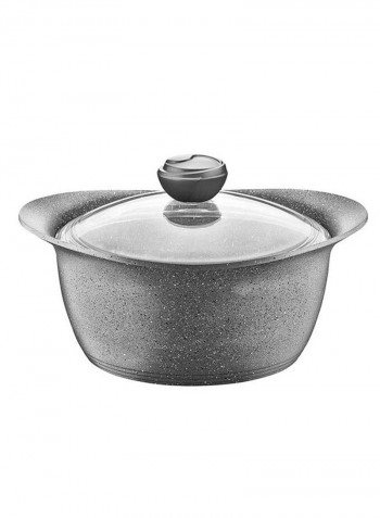 9-Piece Oven Safe Granite Cookware Set Grey