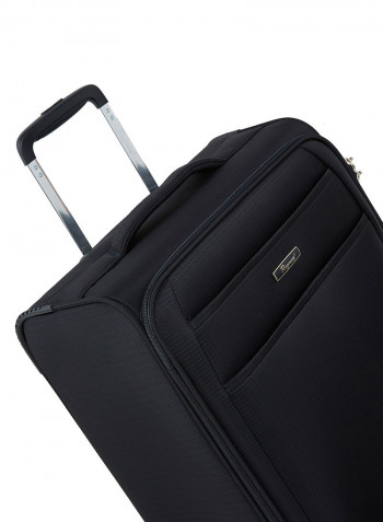 Softside 3 Piece Luggage Trolley Set Black