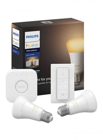 Hue LED Bluetooth Smart Bulb Starter Kit White