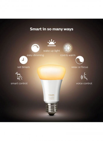 Hue LED Bluetooth Smart Bulb Starter Kit White