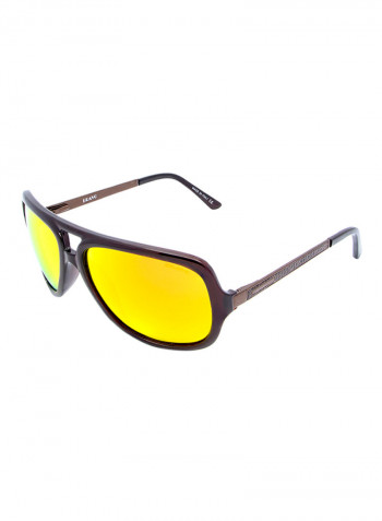 Men's Rimmed Square Sunglasses - Lens Size: 61 mm