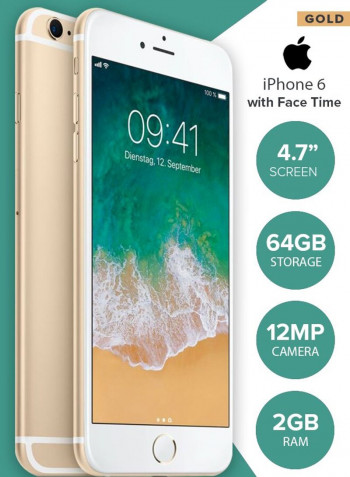 Refurbished - iPhone 6s With FaceTime Gold 64GB 4G LTE