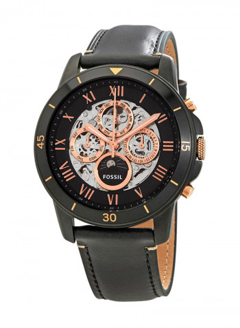 Men's Water Resistant Leather Chronograph Watch ME3138