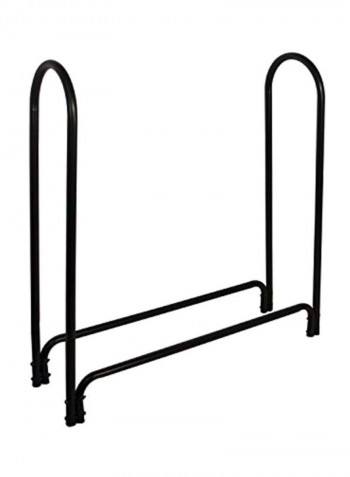 Outdoor Log Rack Black