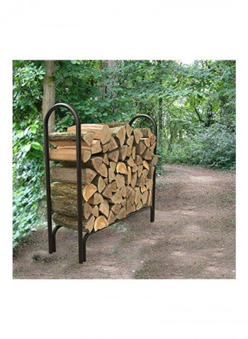 Outdoor Log Rack Black
