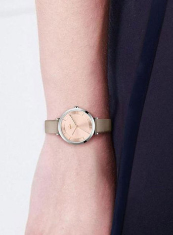Women's Leather Analog Wrist Watch 2001141