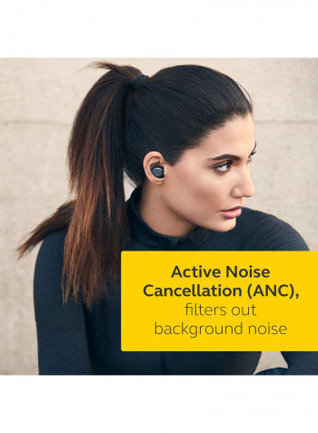 Jabra Elite Active 75t Earbuds - Active Noise Cancelling True Wireless Sports Earphones with Long Battery Life For Calls and Music - Navy