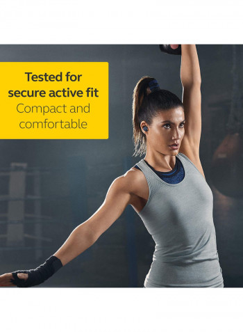 Jabra Elite Active 75t Earbuds - Active Noise Cancelling True Wireless Sports Earphones with Long Battery Life For Calls and Music - Navy