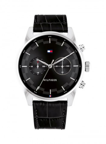 Men's Leather Analog Watch-2770097