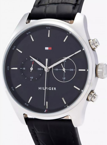 Men's Leather Analog Watch-2770097