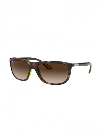 Men's Rectangular Sunglasses - Lens Size: 60 mm
