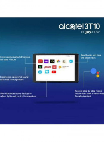 3T 10 Tablet 10-Inch,32GB, 3GB RAM, Wi-Fi, 4G LTE Prime Black