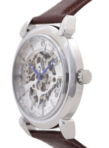 Men's Leather Analog Watch LA1717WWO