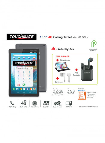 10.1 Inch 3GB RAM 32GB 4G LTE With Gift Items Worth AED 200 - Middle East Version