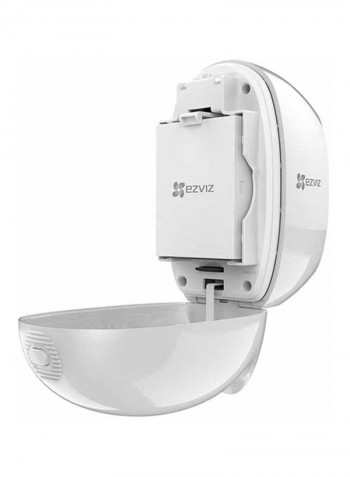 Wire-Free Battery-Powered Security Camera White 21.5x11.85x13cm