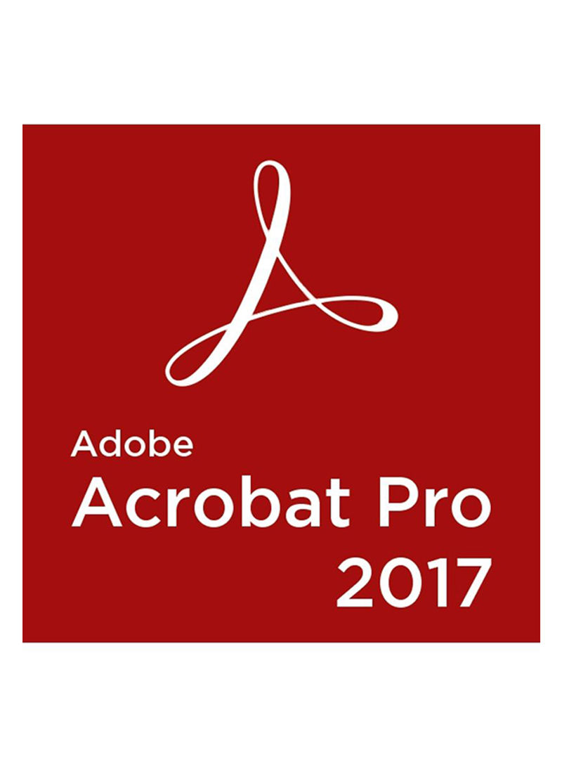 Acrobat Pro 2017 Activation Serial Number For 1 MAC - English Red